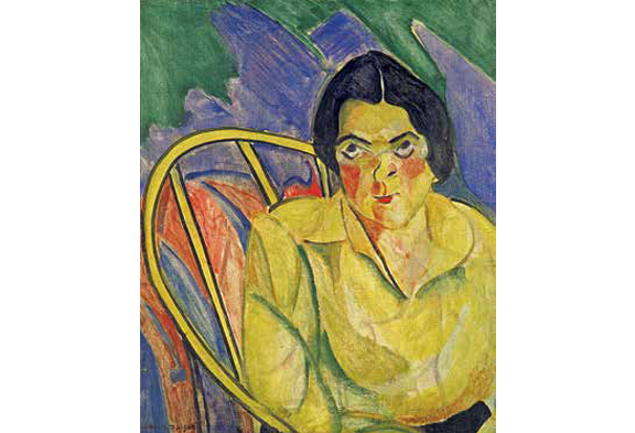 Anita Malfatti. A boba, 1915 -16. Óleo sobre tel a, 61 x 50,6 cm Coleção Museu de Arte Contemporânea