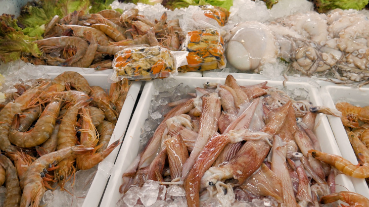 Pescados à venda em cena do documentário ‘‘Da Pesca à Mesa’’. Foto:Júlio Castro 