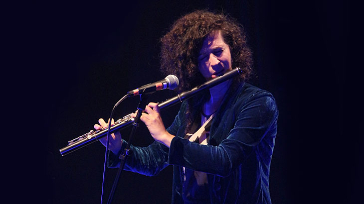 A flautista israelense Hadar Noiberg no Jazz na Fábrica. Foto: Carol Vidal