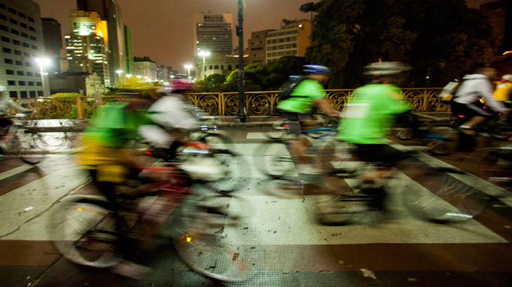 Unidades do Sesc realizam pedaladas noturnas<br>Foto: Ricardo Ferreira