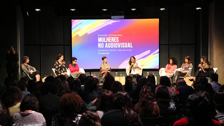 O Seminário Internacional Mulheres no Audiovisual, no Sesc Avenida Paulista.