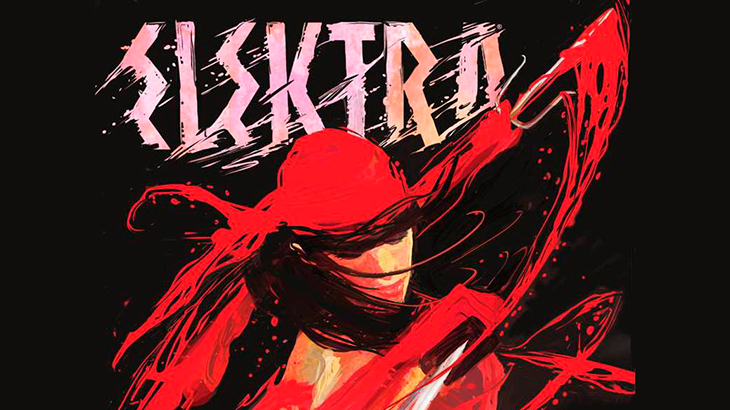 Ilustração da capa da HQ Elektra Blackman Del Mundo Edição Digital 002