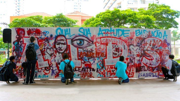 O público do Sesc Pinheiros mostrou atitude na luta contra a Aids. (Foto: Keka Georgino)