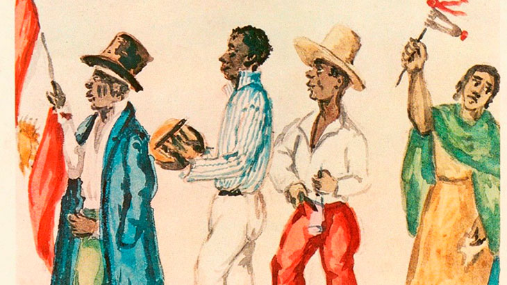 Procesión cívica de los negros - 1821, Pancho Ferro