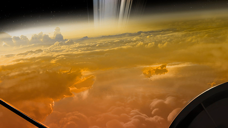 Imagem registrada pela sonda Cassini do planeta Saturno