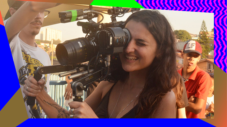 Gabi Jacob diretora premiada de videoclipes ministra o curso Som no Lab.