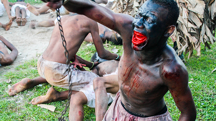 Manifestação é uma tradição herdada dos escravizados do Recôncavo Baiano. Foto: Zeza Barral
