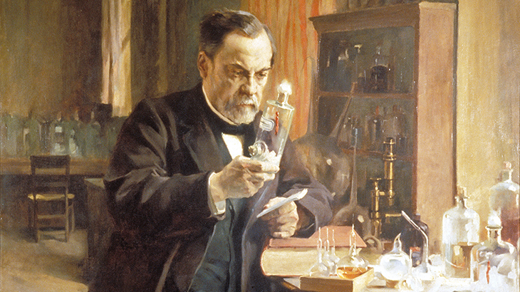Detalhe da tela de Albert Edelfelt que retrata Louis Pasteur | Crédito: Institut Pasteur de Paris