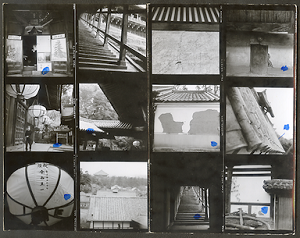 Fotografias feitas no Japão, 1963 / Folha de contato de negativos 120 mm
