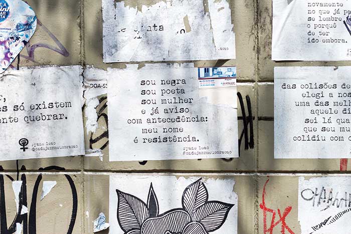 Poesia de Rua | Foto: Leila Fugii
