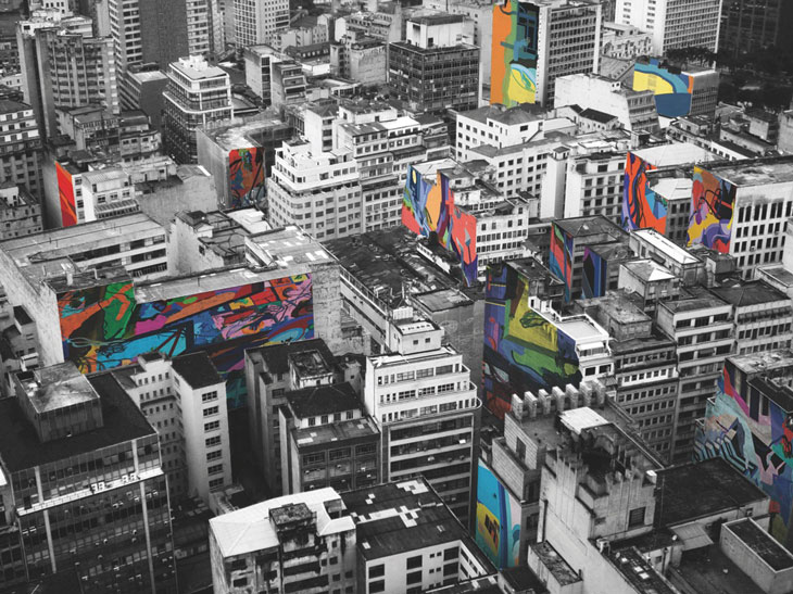 Franz Ackermann - New Ads for São Paulo 3, 2011, c-print, Galeria Fortes  D' Aloia & Gabriel 