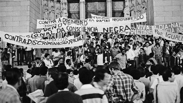 Manifestação do Movimento Negro Unificado em São Paulo, no dia 20/11/1979 | Jesus Carlos ©