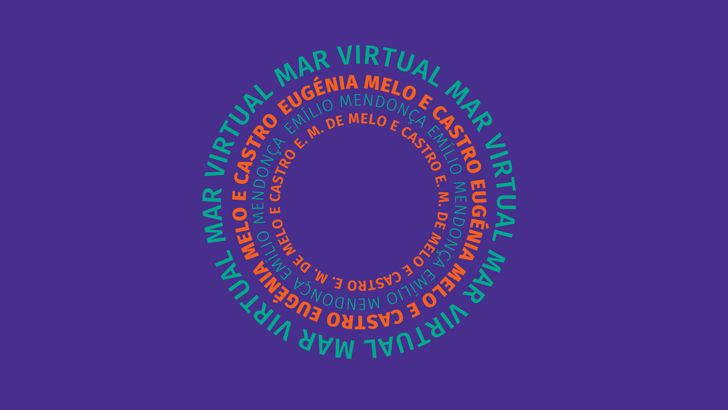 Detalhe da capa de Mar Virtual, álbum de Eugénia Melo e Castro
