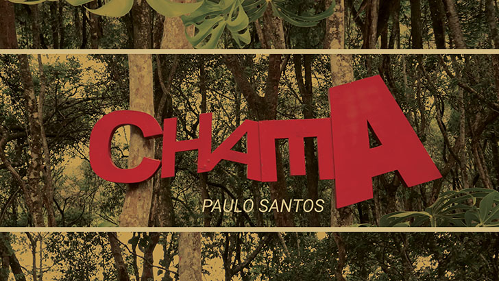 Capa do álbum Chama de Paulo Santos | Arte de Pedro Vilela e capa de Alexandre Amaral