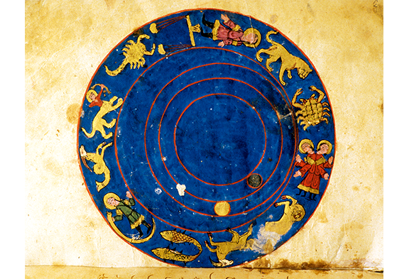 Descrição do zodíaco em um manuscrito sobre autômatos e relógios d’água de al-Jaziri, século XIV