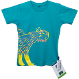 CAMISETA INFANTIL AZUL CAPIVARA