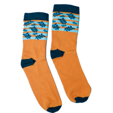 MEIA LARANJA FOLHAGEM