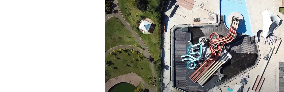 Parque Aquático fechado para manutenção 